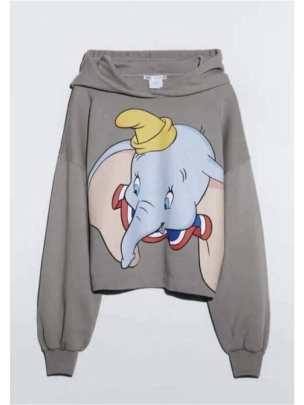 Zara Disney Classics Sz Small Hoodie Sweatshirt Graphic Print Dumbo Elephant NWT